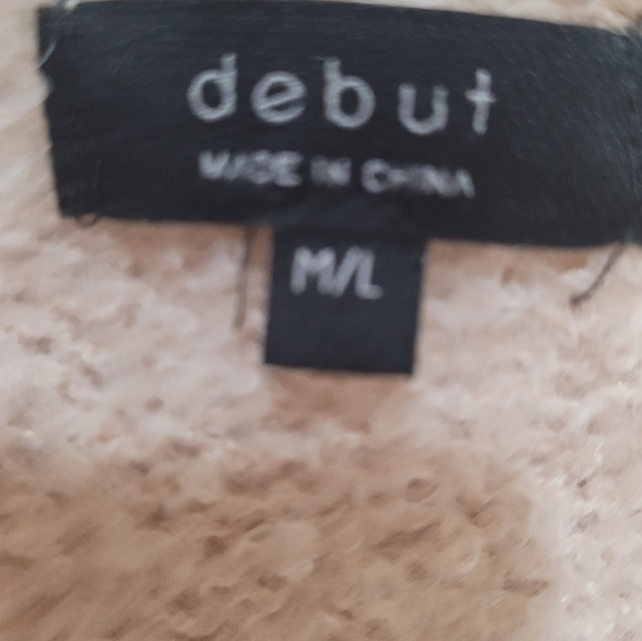Debut Cardigan Size M/L Over-sized Beige Color - Picture 2 of 6